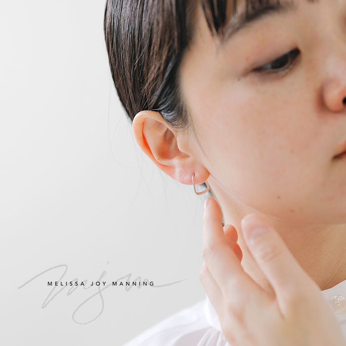 メリッサジョイマニング　フープピアス（片方のみ） Melissa Joy Manning メリッサ ジョイ マニング 14kt ラウンド