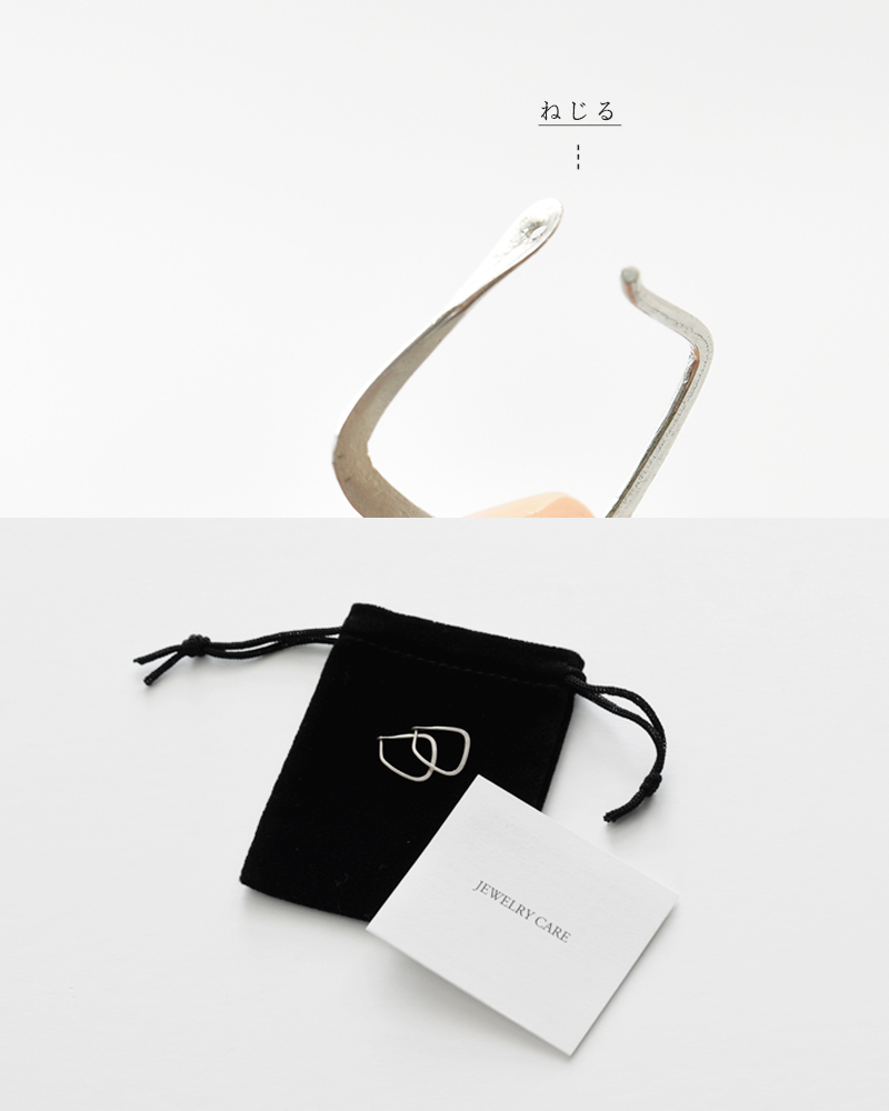 メリッサジョイマニング／MelissajoyManning シルバーフープピアス Melissa Joy Manning（メリッサ・ジョイ・マニング） メリッサ ジョイ