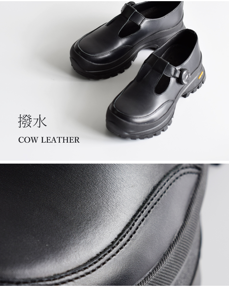 molle shoes（モールシューズ） 撥水 カウレザー Tストラップ フリー