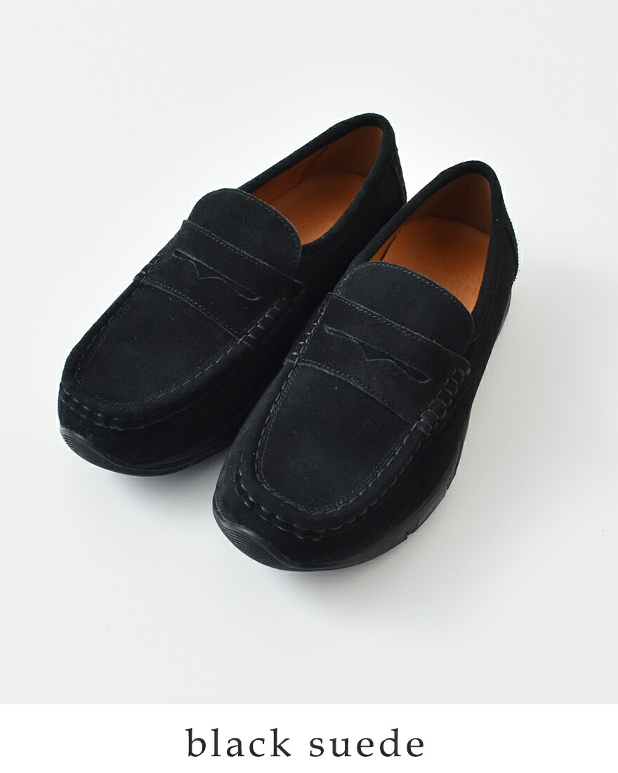 モールシューズ MOLLE Shoes 撥水 カウレザー ハイブリッド コイン ローファー HYBRID Loafers MLS210301-24 レデ... 23cm/24cm/25cm/9.5cm ブラック系