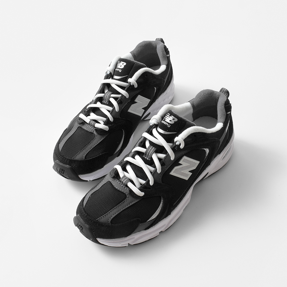 new balance ニューバランス MR530 スエードレザー メッシュ ランニング スニーカー mr530 ブラック 2024aw新作