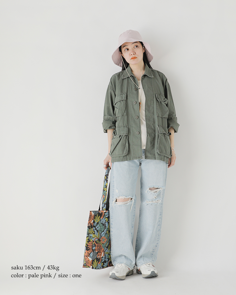 ninetailorベルギーリネン ハット “Canna Hat” n-1074