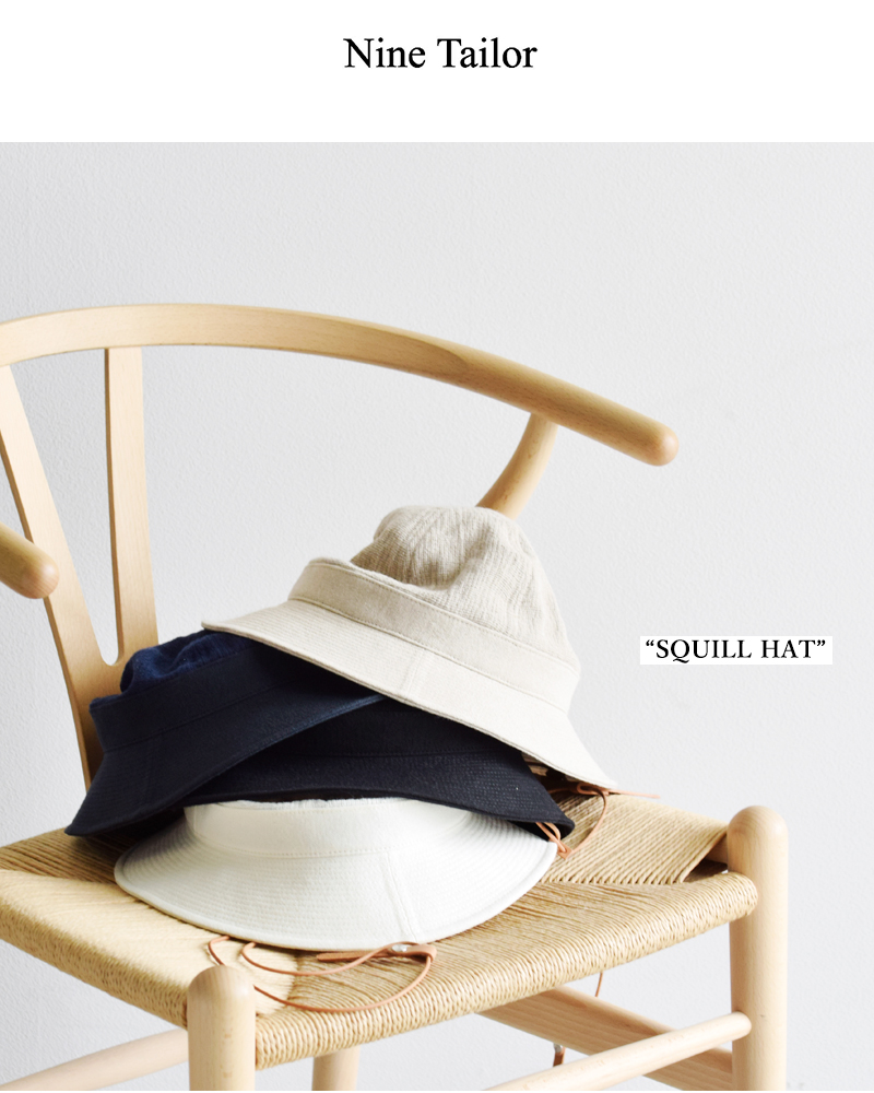 Nine Tailor(ナインテイラー)リネンコットンメッシュハット“SquillHat”n-1405