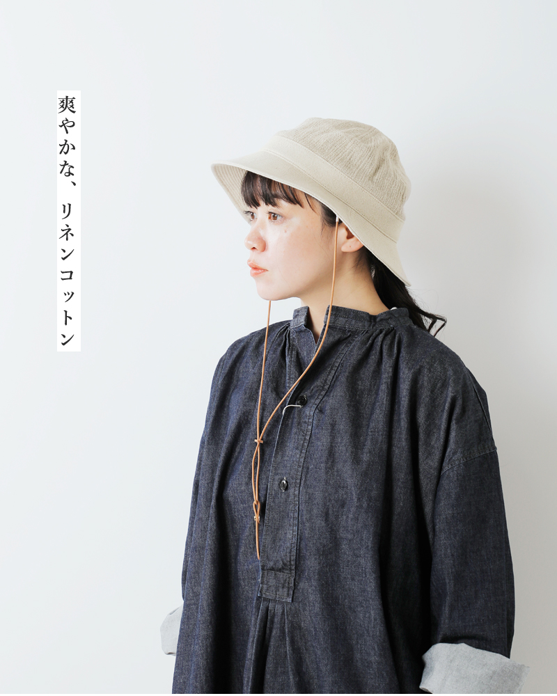 Nine Tailor(ナインテイラー)リネンコットンメッシュハット“SquillHat”n-1405
