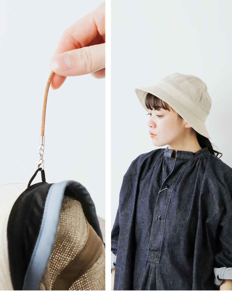 Nine Tailor(ナインテイラー)リネンコットンメッシュハット“SquillHat”n-1405