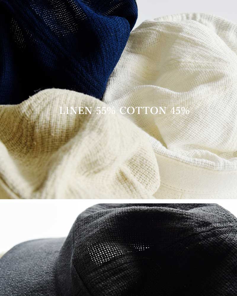 Nine Tailor(ナインテイラー)リネンコットンメッシュハット“SquillHat”n-1405
