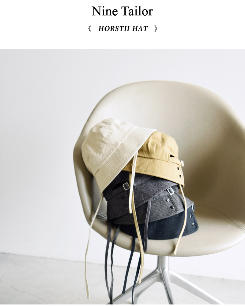 Nine Tailor(ナインテイラー)コットンリネンハット“HorstiiHat”n-1422