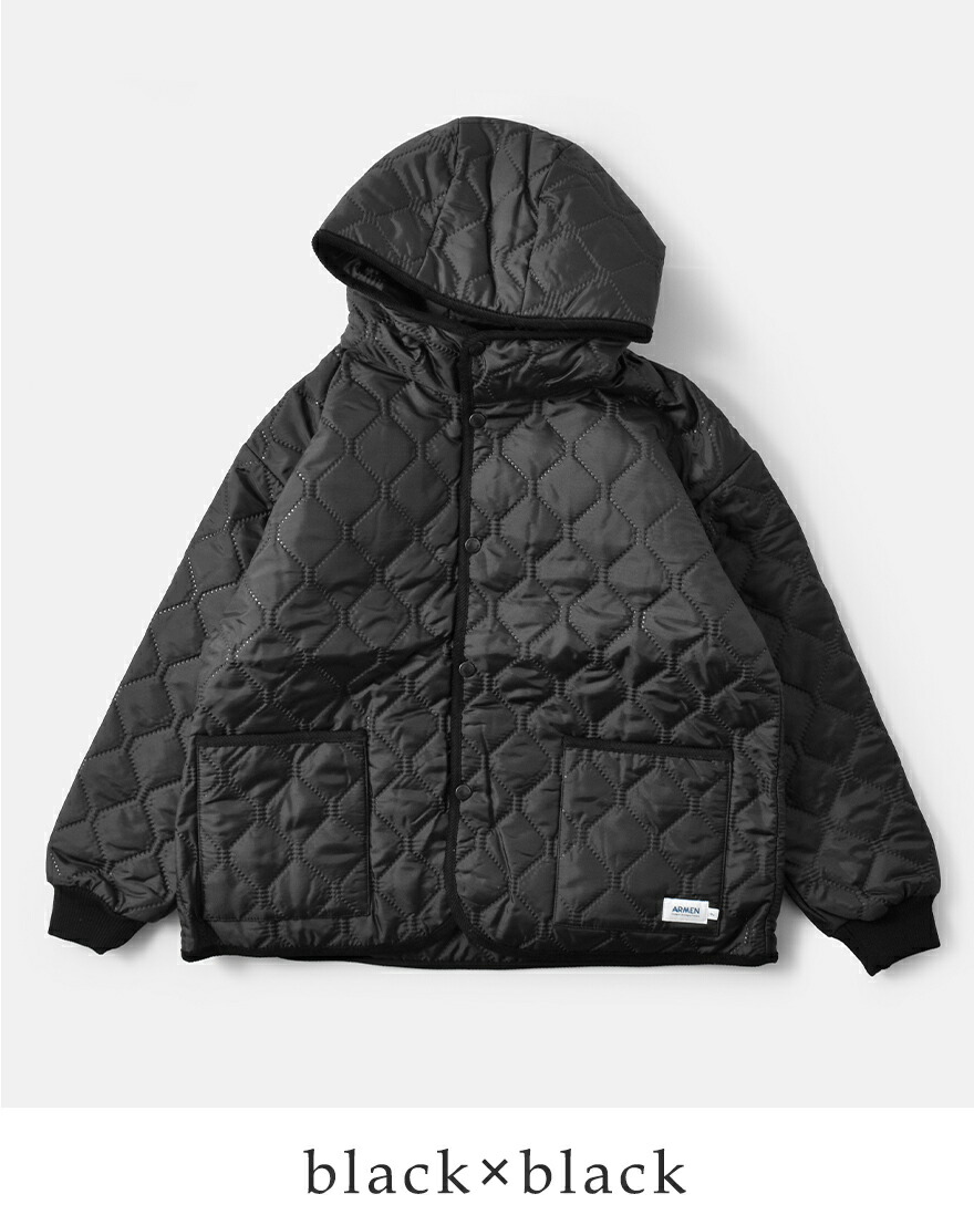 ARMEN（アーメン） ヒートキルト オーバーサイズ フーデッド