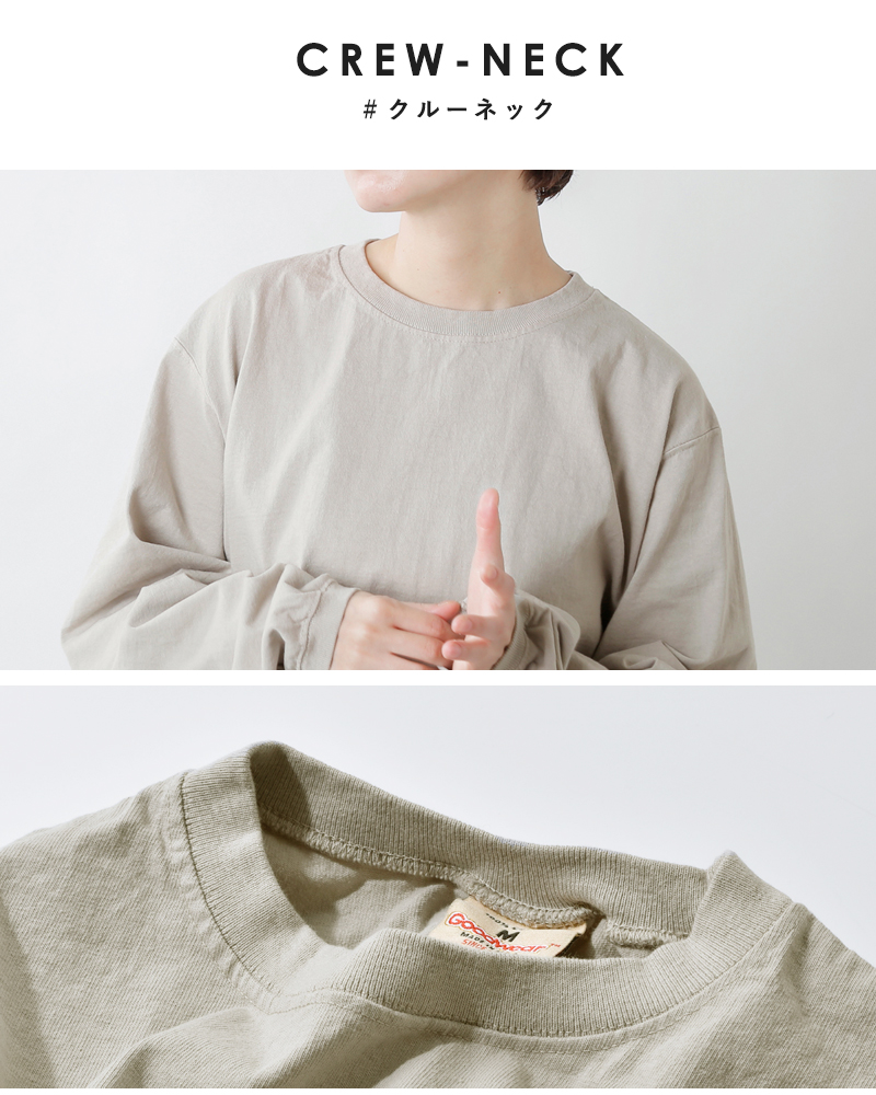 Goodwear グッドウェア コットン クルーネック ロングスリーブ