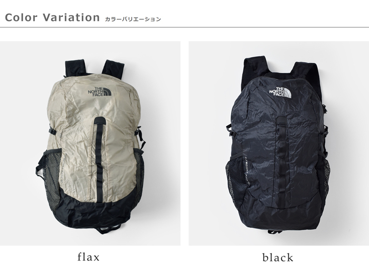 ノースフェイス フライウェイトパック22 NM81950 ブラック THE NORTH FACE(ノースフェイス) 22L リップストップナイロン