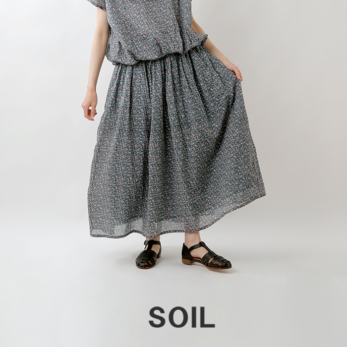 ソイル⒃ SOIL ソイル コットン ボイル スモール フラワー プリント