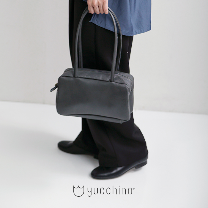 yucchino（ユッキーノ） レザー スモール ボストン バッグ OTONA eco