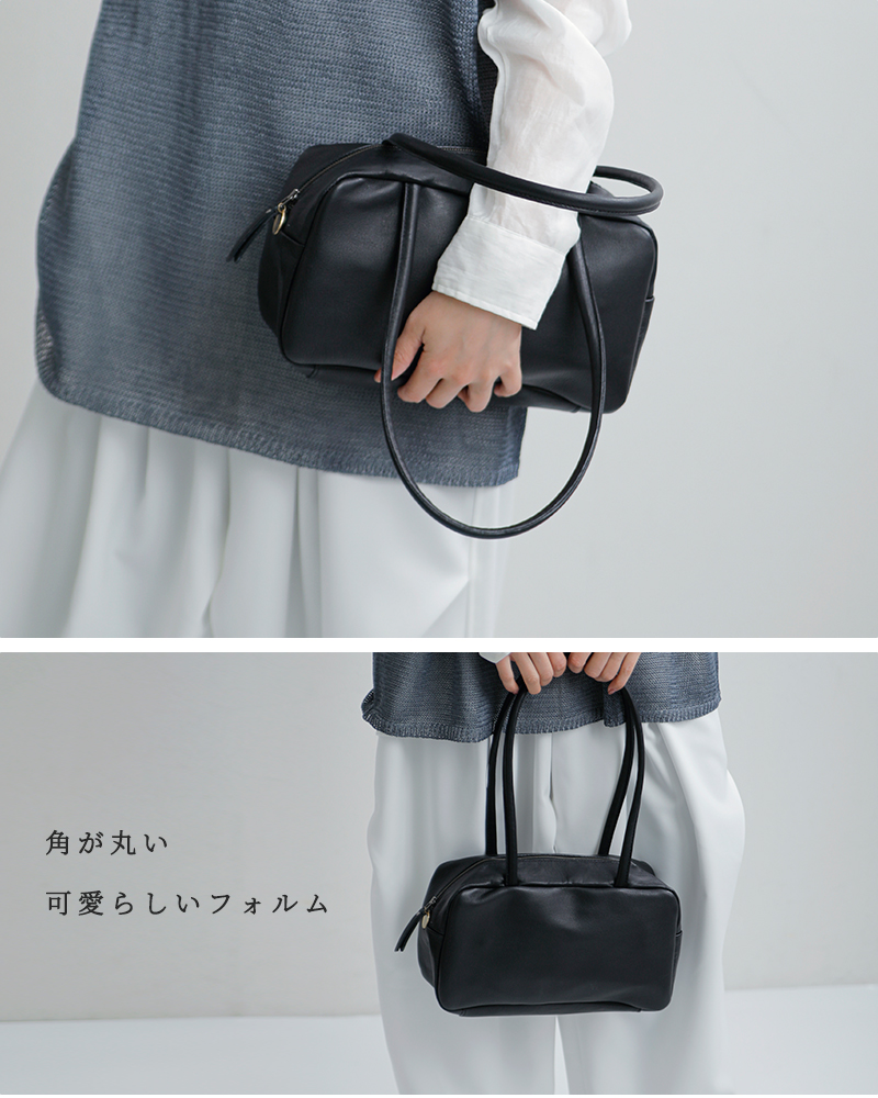 yucchino（ユッキーノ） レザー スモール ボストン バッグ OTONA eco