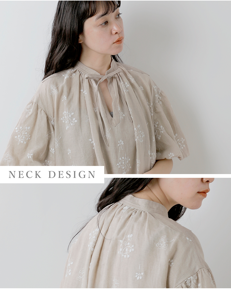 MAGALI 【30%OFF】マガリ TSUBOMI リネン バルーン袖 ペザント