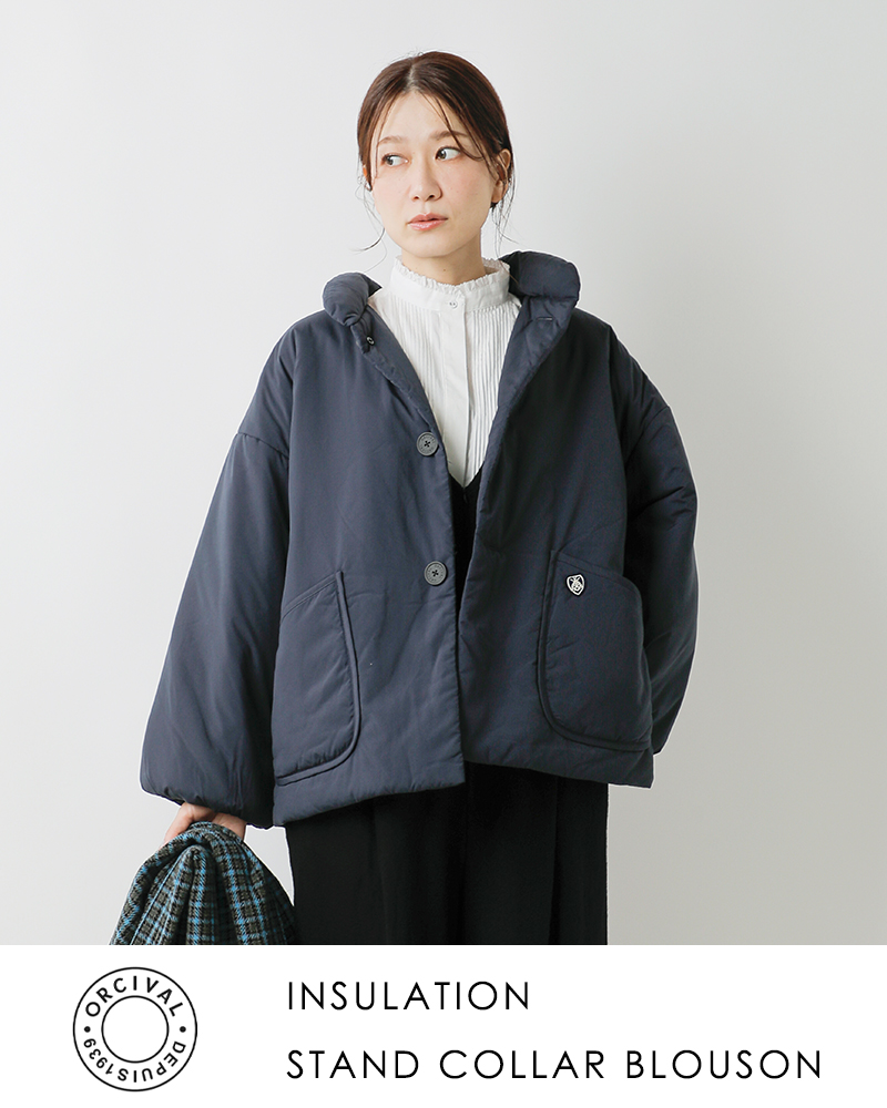 ORCIVAL(オーチバル・オーシバル)インサレーションスタンドカラーブルゾンor-a0580btt-25aw