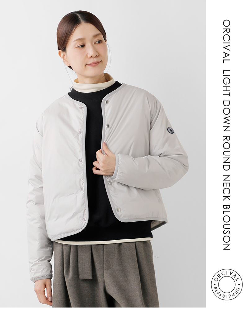 ORCIVAL（オーシバル） オーチバル ライトダウン ラウンドネック