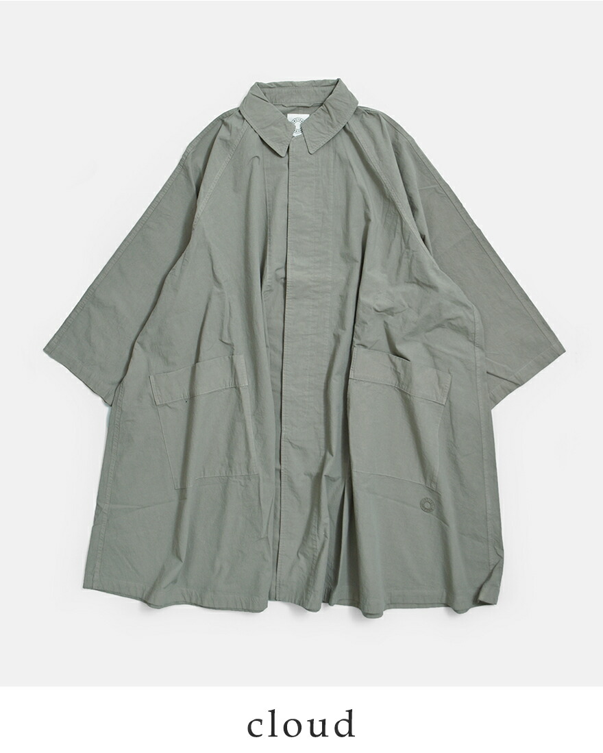 m*o様 26SS新品 ORCIVAL ガーメントダイ コットン Aライン ラグ ORCIVAL | ガーメントダイ コットン Aライン ラグランコート WOMEN
