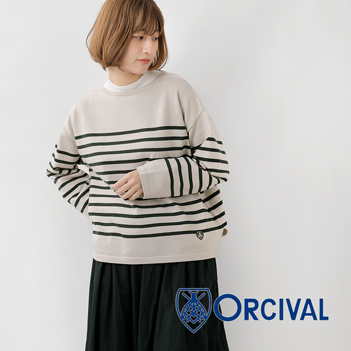 3こ1】【30%OFF】オーチバル オーシバル ORCIVAL ウール プレーティング ニット ボーダー ボートネック プルオーバー 海外出荷不可 :  or-d0101cra : aranciato ヤフー店 - 通販 - Yahoo!ショッピング