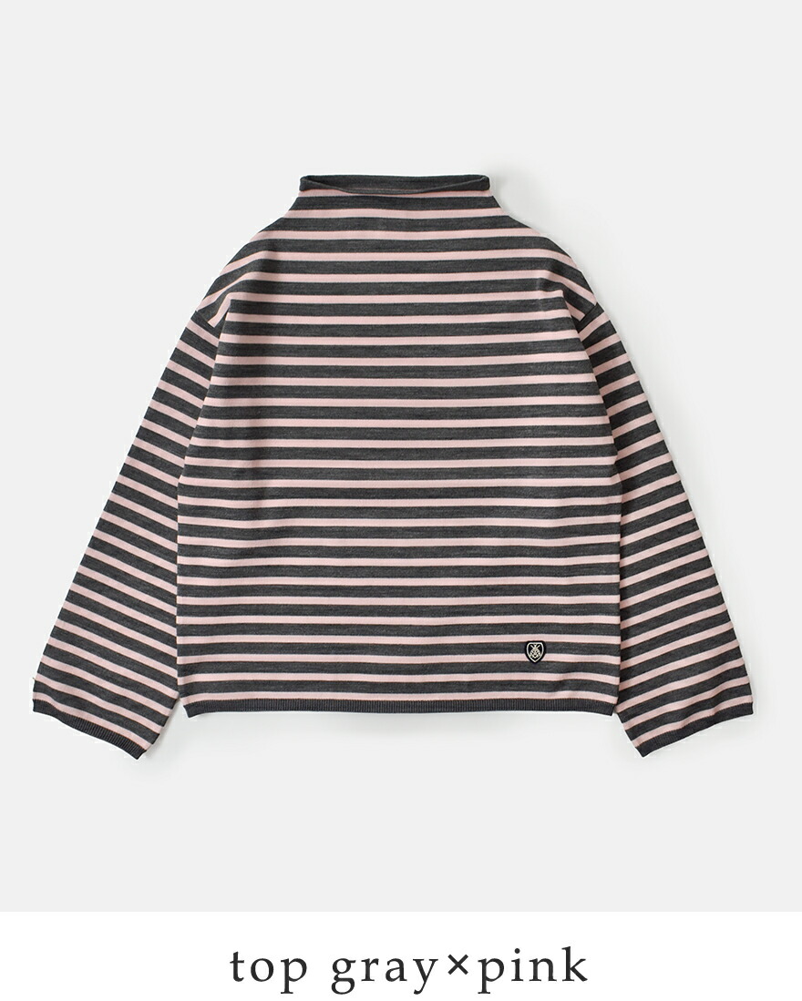 新品未使用★オーシバル ボーダーウールニット　セーター ORCIVAL（オーシバル） オーチバル ウール プレーティング ニット