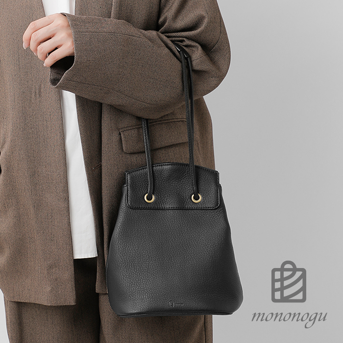 mononogu（モノノグ） カウレザー 2way ドローストリング バケット 