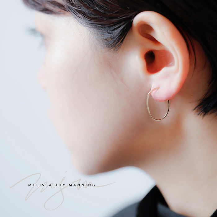 格安人気 K14 マニング ジョイ メリッサ Long Hoops Oval アクセサリー