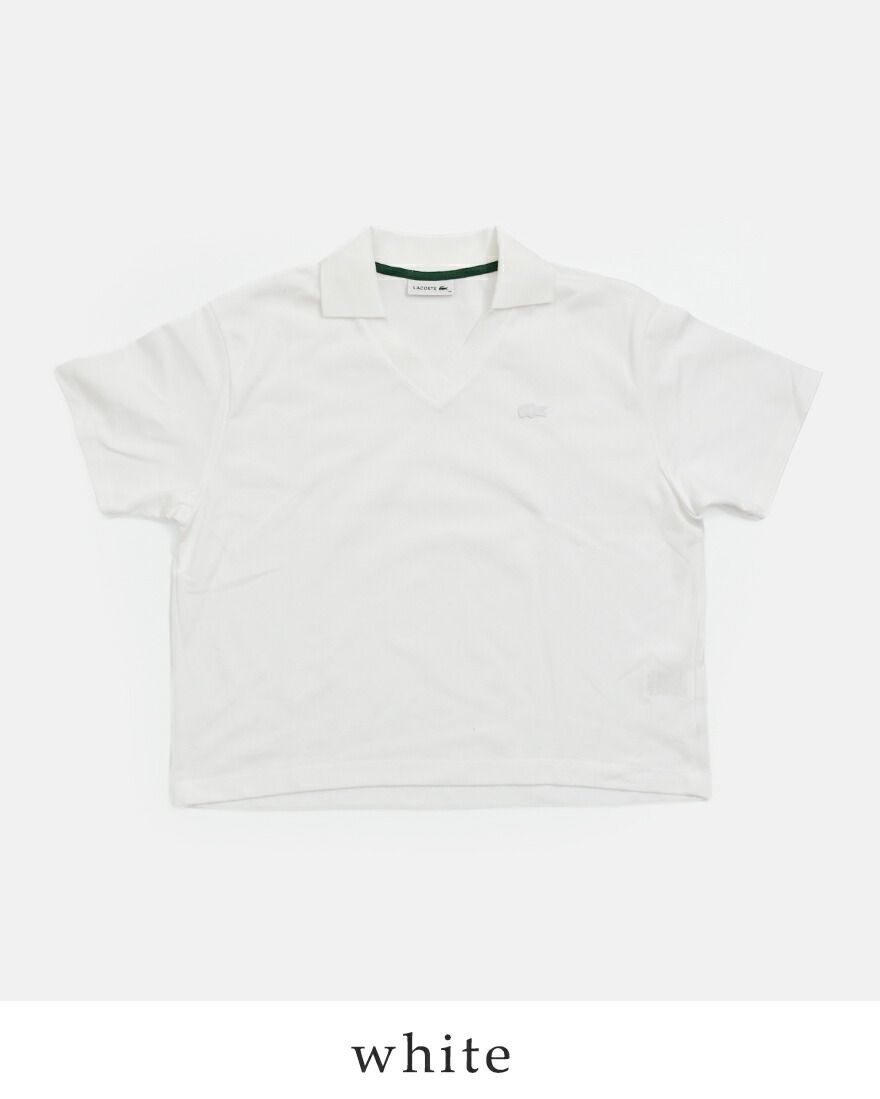 LACOSTE（ラコステ） 鹿の子 ボックスシルエット 半袖 ポロシャツ
