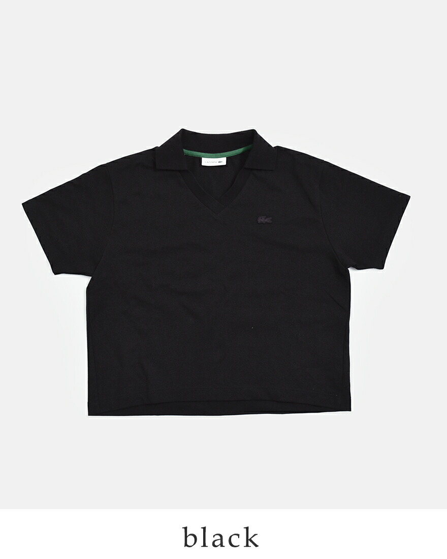 LACOSTE（ラコステ） 鹿の子 ボックスシルエット 半袖 ポロシャツ