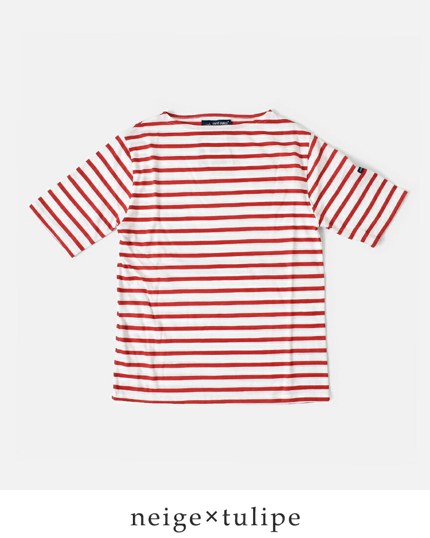 セントジェームス SAINT JAMES コットン ボートネック Tシャツ piriac 春夏 レディース 2026ss新作の画像