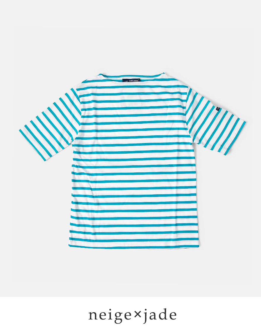 セントジェームス SAINT JAMES コットン ボートネック Tシャツ piriac 春夏 レディース 2026ss新作の画像
