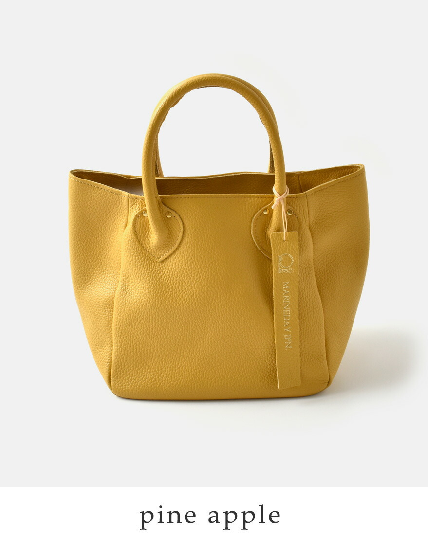 MARINEDAY（マリンデイ） シュリンク カウレザー トートバッグ PLUM