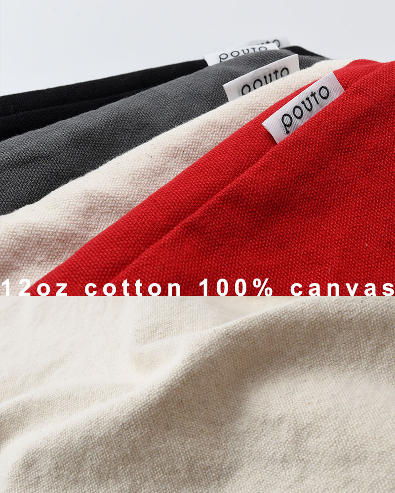 Pouto(ポウト)キャンバスワンハンドルバケットバッグMサイズpo-002