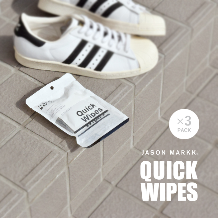 jason markk(ジェイソンマーク)デュアルテクスチャードシュークリーニングワイプ“QUICK WIPES”3PACK quickwipes-3pack