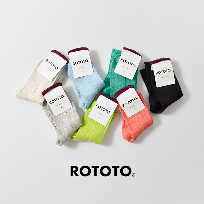 ROTOTO(ロトト)リネンコットンリブアンクルソックスr1462