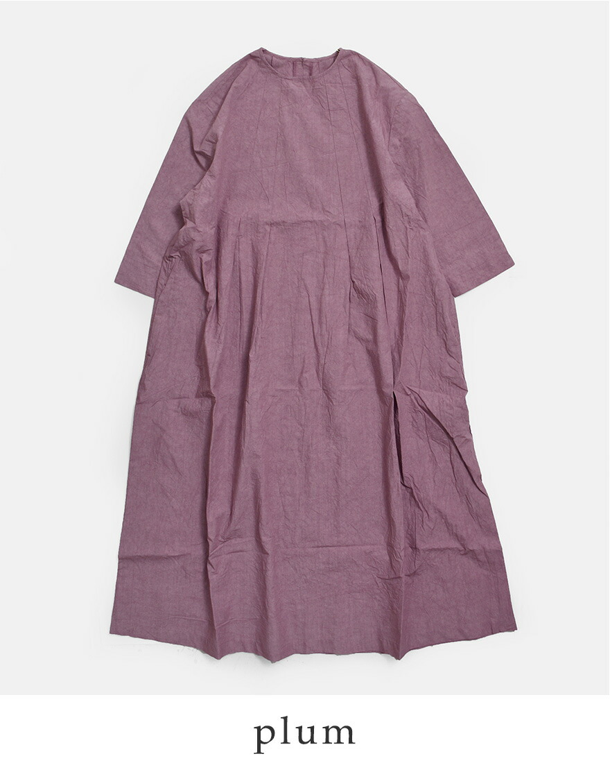 ローブデポー ROBE de PEAU コットンリネン タック ワンピース TUCKED ONE PIECE r342 レディース 春夏 2026ss新作【クーポン対象】_1