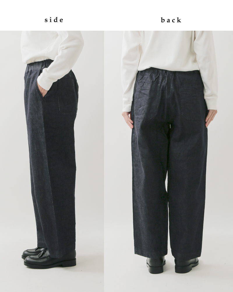 RINEN リネン 10oz ノット インディゴ デニム リラックス パンツ