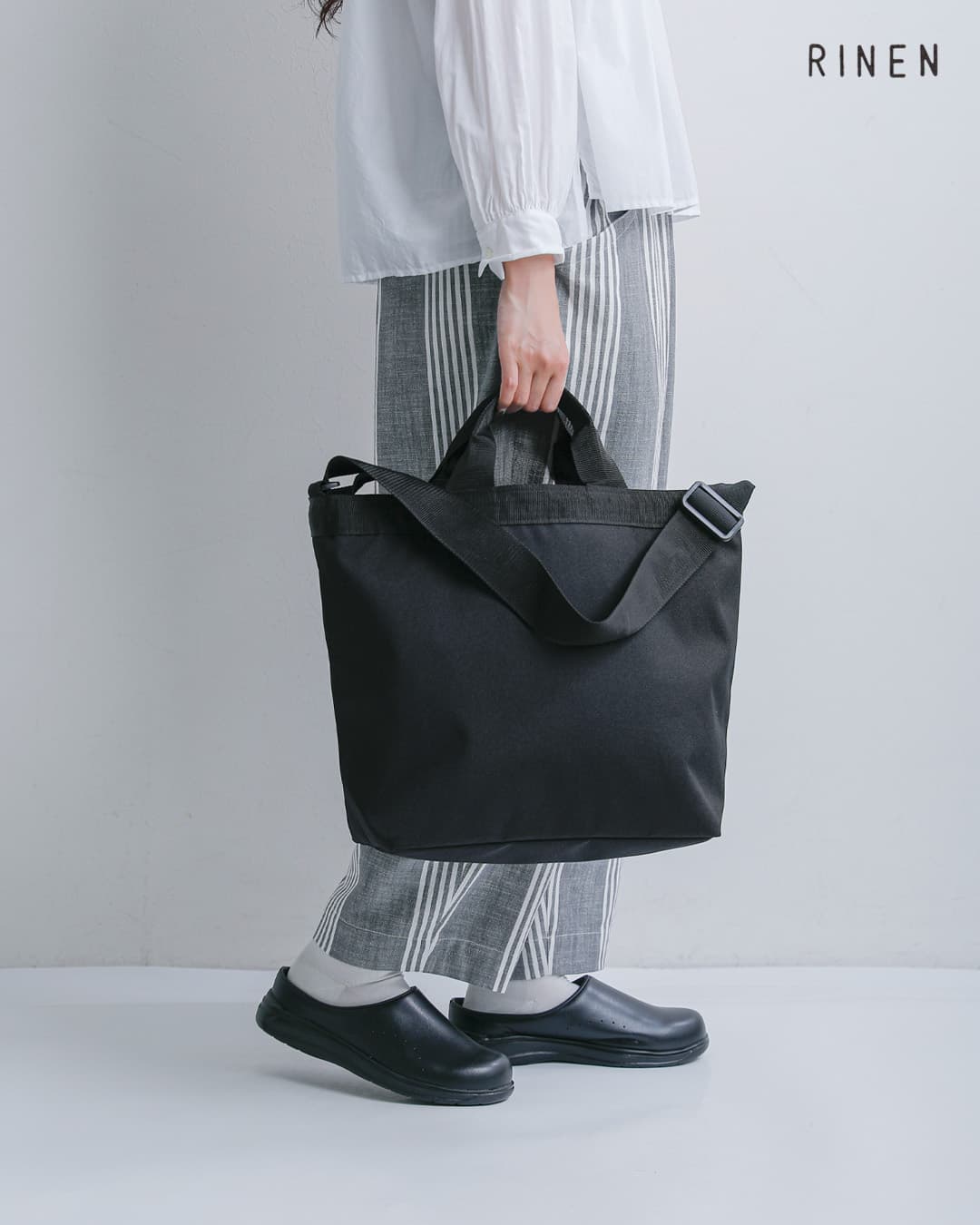RINEN リネン エコメイド キャンバス 2way ショルダー トートバッグ