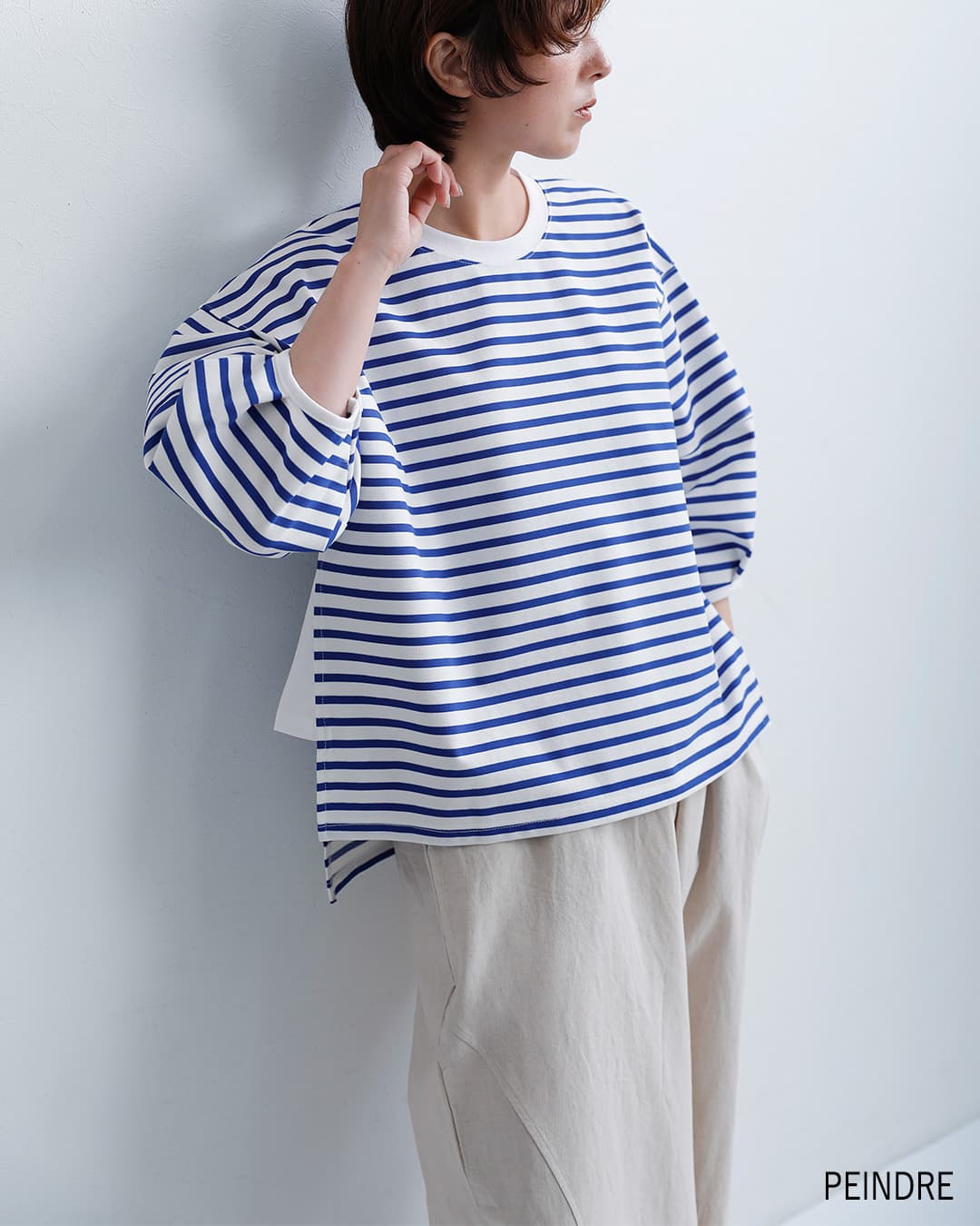 パンドル peindre ボーダー Tシャツ re-2194 レディース 2026aw新作