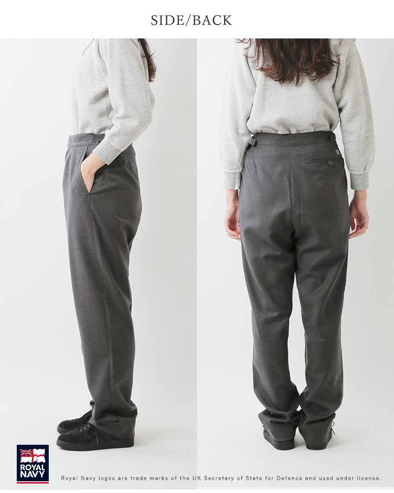 ROYAL NAVY ロイヤルネイビー ワーキング ドレス トラウザーパンツ WORKING DRESS TROUSERS rn24fwdt72  レディース 2024aw新作