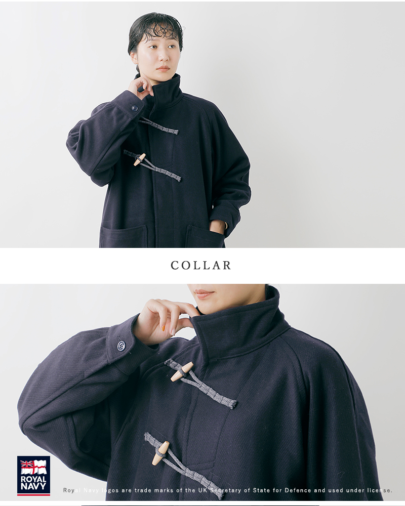  NAVY ロイヤルネイビー カルゼメルトン スモック ロングコート “SMOCK LONG COAT” rn25fsml18-yo 2025aw新作 レディース ☆☆ クーポン対象 ROYAL NAVY（ロイヤルネイビー） セール【20%OFF】ロイヤルネイビー