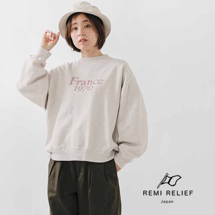 REMI RELIEF（レミレリーフ） スウェットクルー｜ROCOCO ONLINE