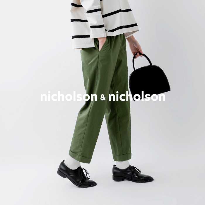 ニコルソンアンドニコルソン nicholson&nicholson コットン ギャバジン