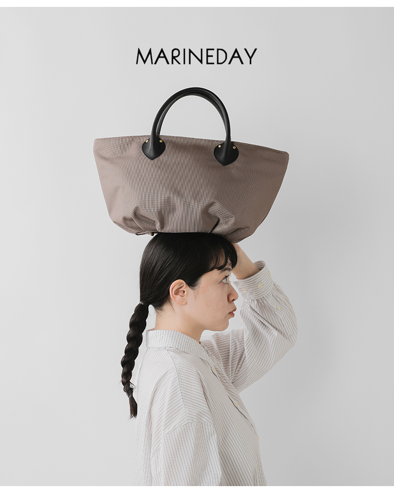 MARINE DAY(マリンデイ)66ナイロン×カウレザーハンドバッグ“SDAISY”s-daisy