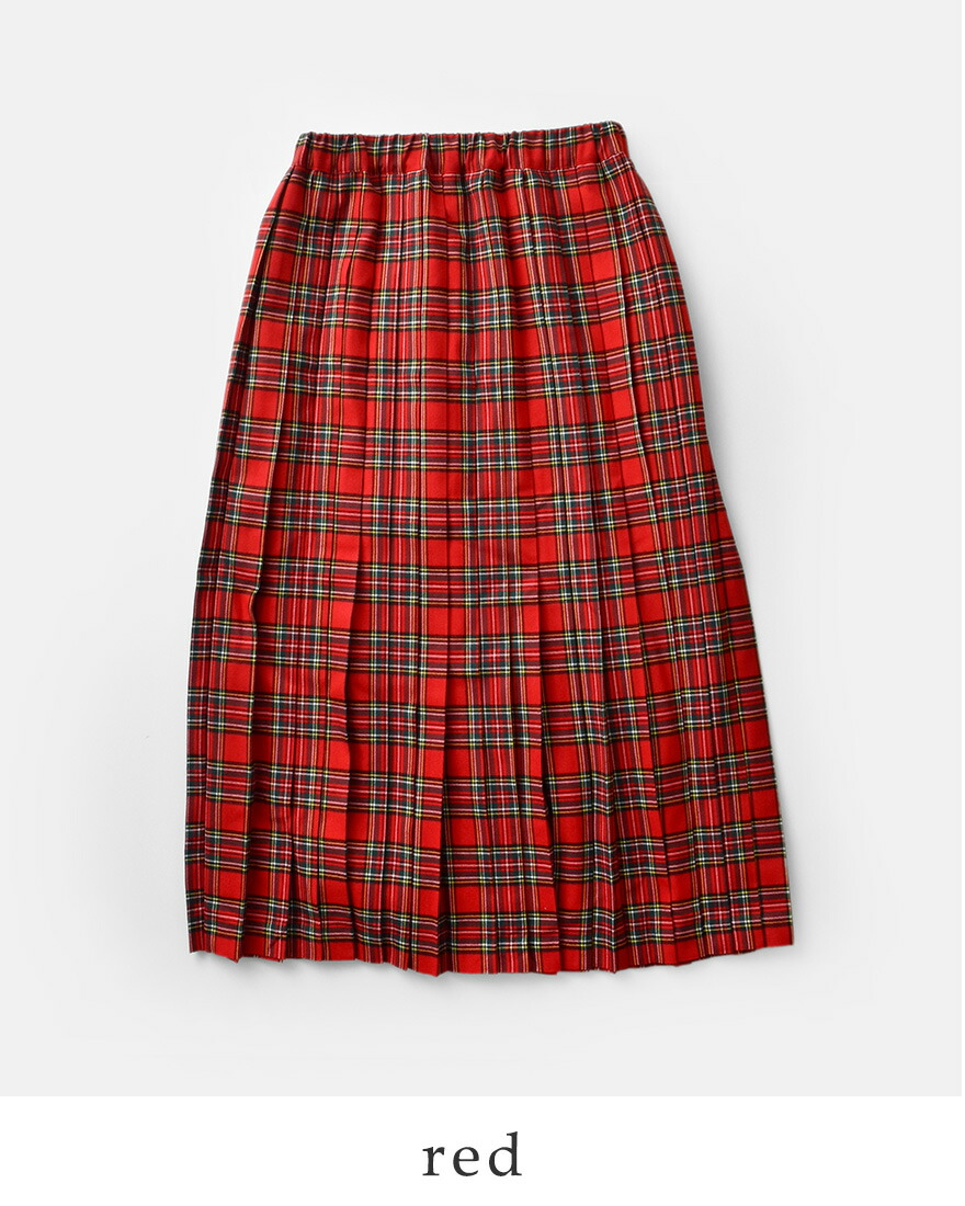 ダイアリーズ DIARIES T R タータン 起毛 チェック プリーツ スカート