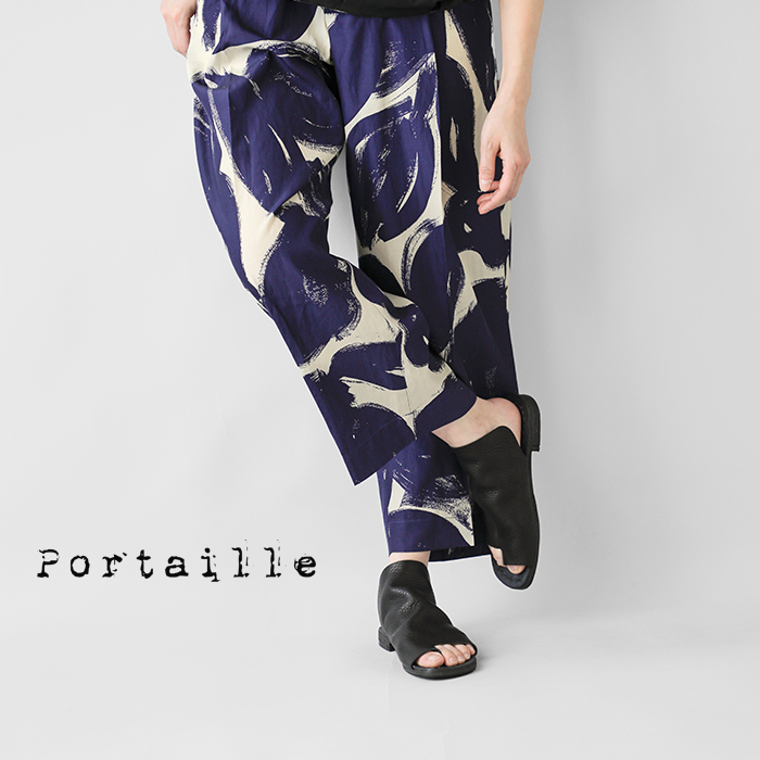 ポルタユ Portaille レザー アッパー トング サンダル Sab thong