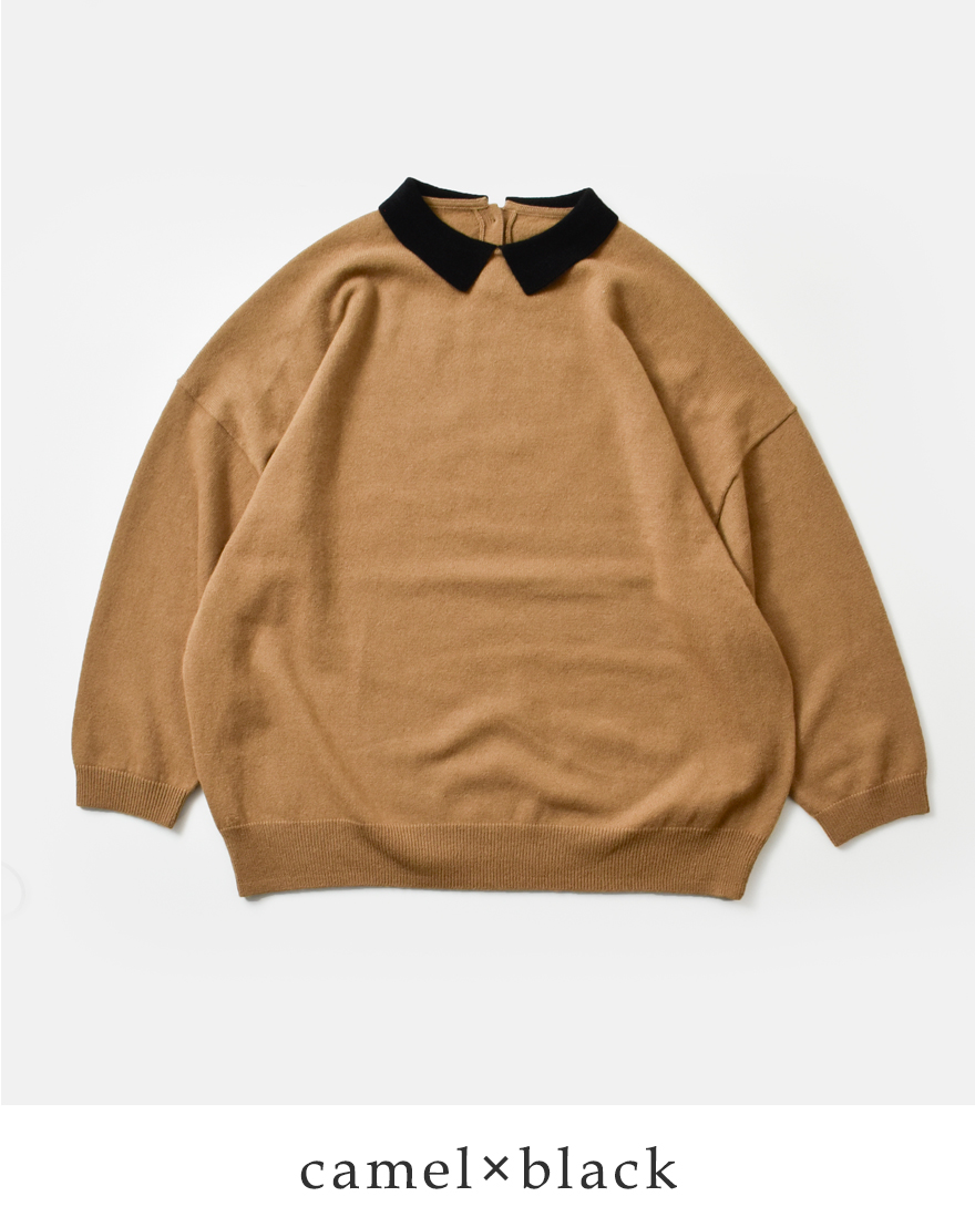 STAMP AND DIARY（スタンプアンドダイアリー） メリノカシミヤ 襟付