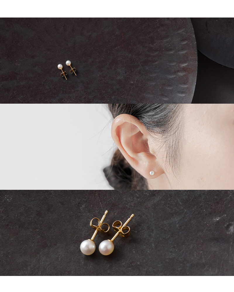 SOURCE ソウス スモール ベビーパール ポスト ピアス Small Baby Pearl