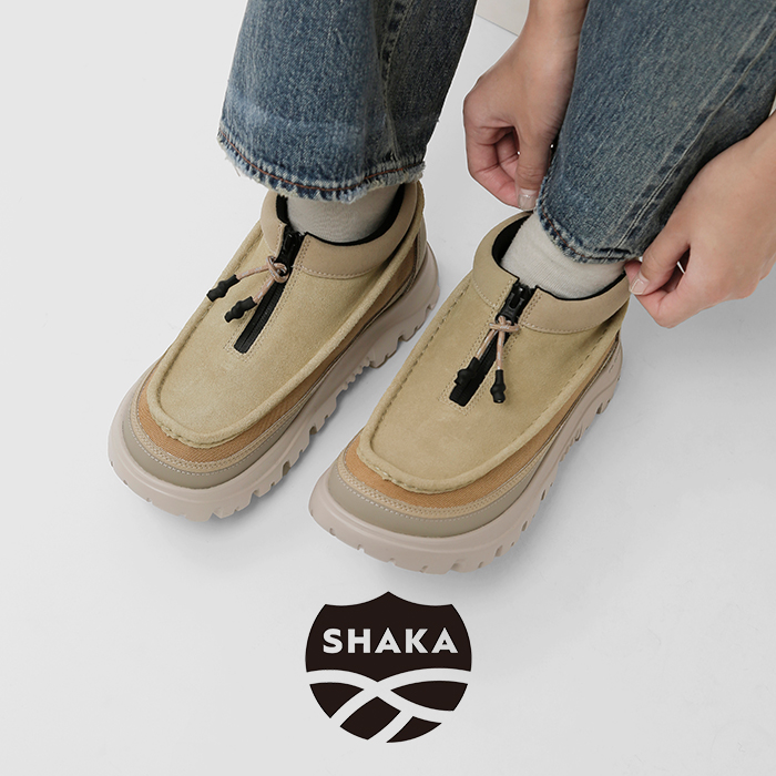 SHAKA（シャカ） ジップ ショート モカシン ブーツ ZIP MOCCASIN
