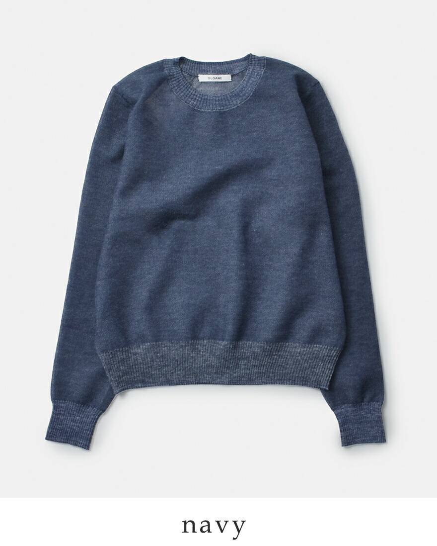 SLOANE 【50%OFF】スローン 12G ダブル ジャガード ラミー混