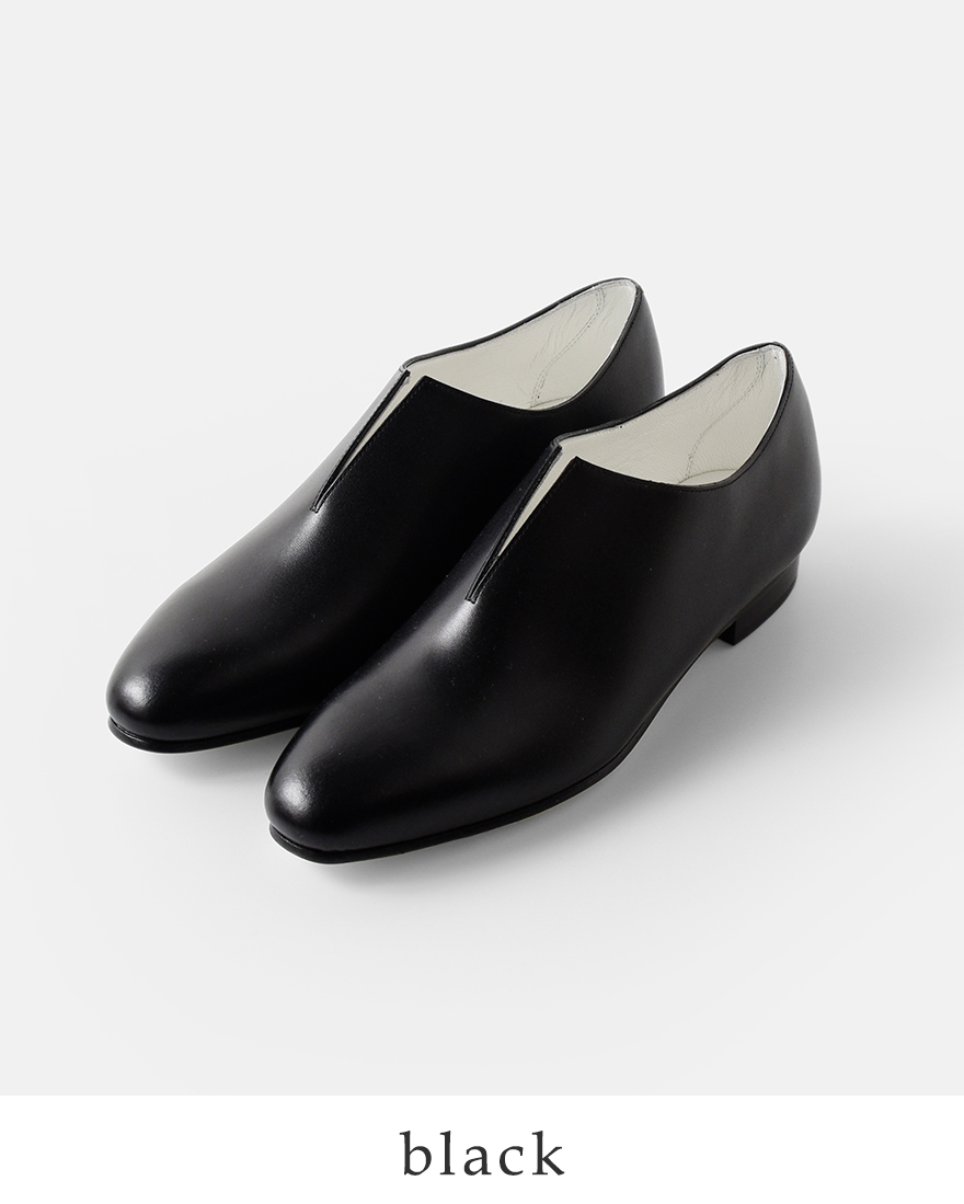 ビューティフルシューズ BEAUTIFUL SHOES  ステアレザー ミニマルデザイン スリット シューズ slit-shoes  レディースの画像