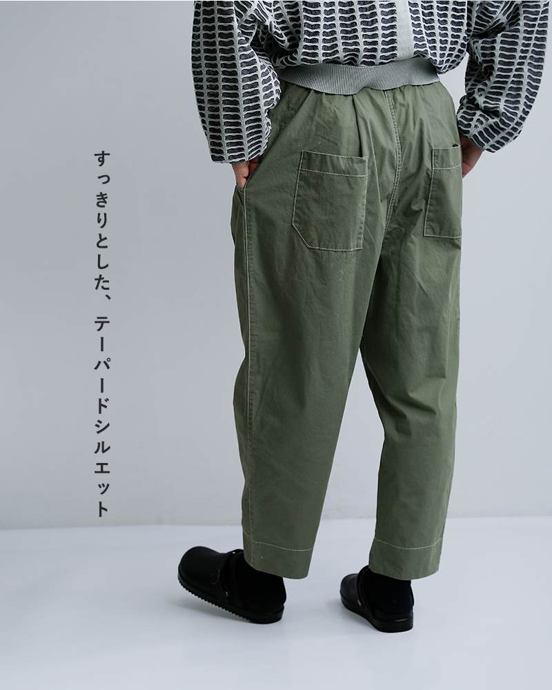 sneeuw（スニュウ） コットン タック ドローパンツ snw33-15